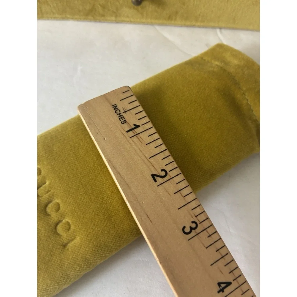 Gucci Box Dust Bag Chartreuse For Exchangeable Top Rim Glasses Jewelry 7.5x5x3